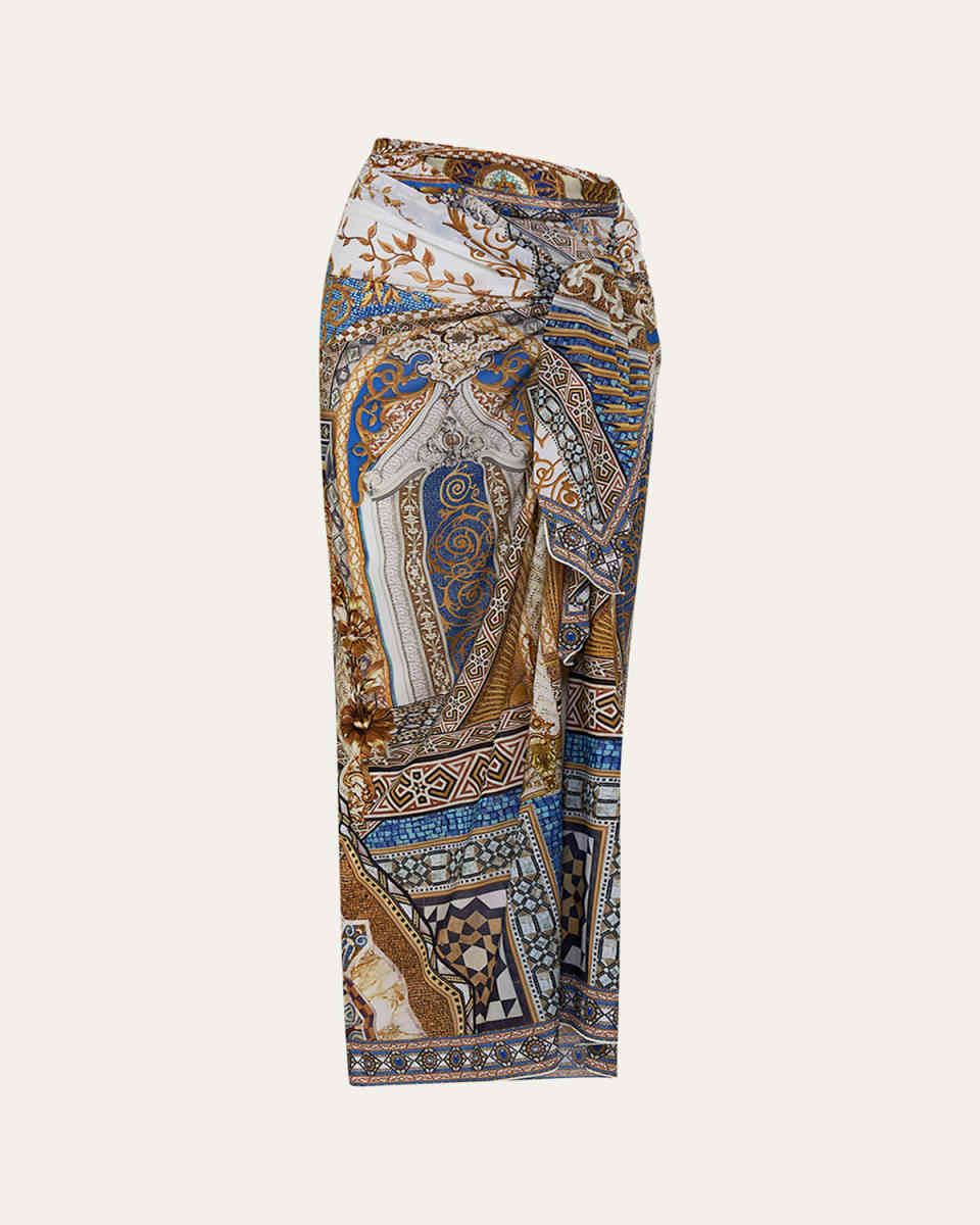 Make Me Your Mosaic Long Sarong Coverup